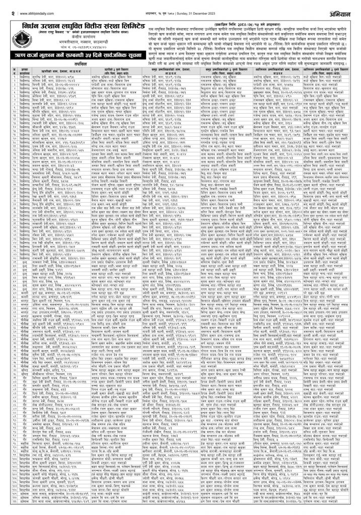 13. 35 days Notice_Published in Aathik Abhiyan 2080-09-15